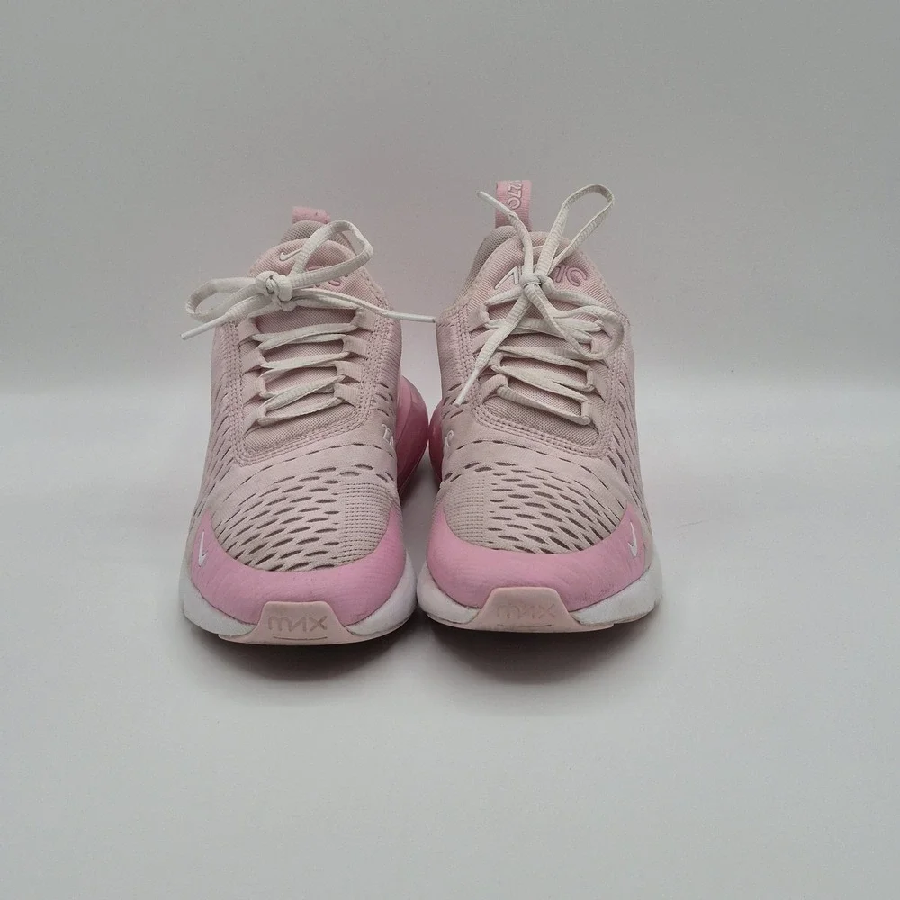Nike Air Max 270 Shoes Youth Size 5.5Y Pink Mesh Running Sneakers CV9645-600